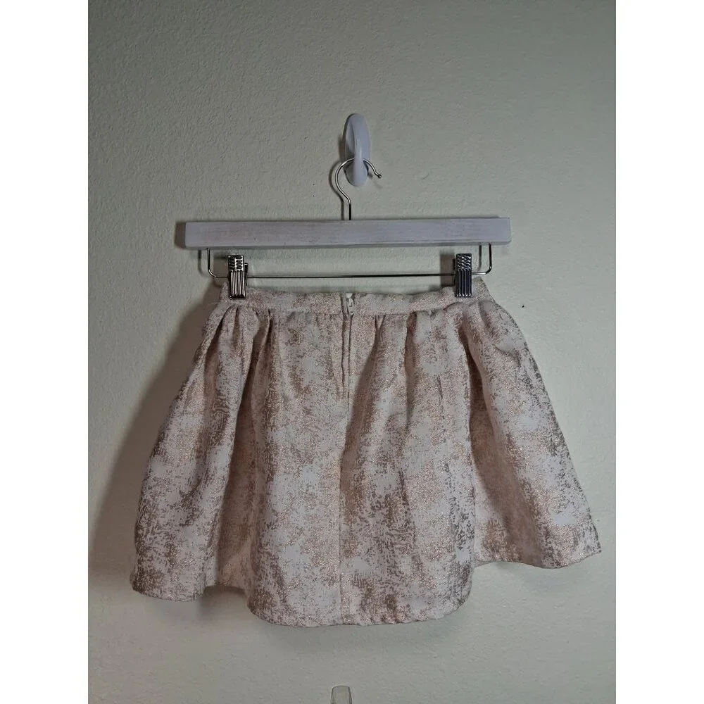 Children's Place Formal Skirt Party Flare Lined Metallic Size 5T